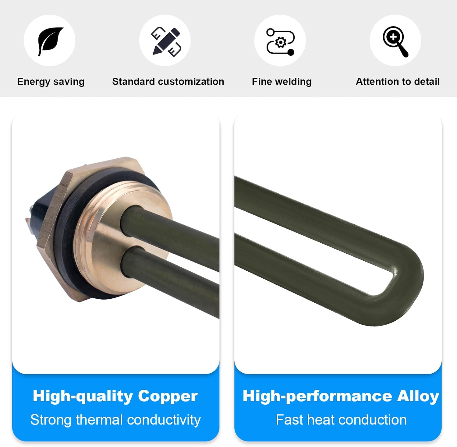 𝗡𝗘𝗪 𝗨𝗣𝗚𝗥𝗔𝗗𝗘 RV Water Heater Element 92249 Fit RV/Camper/Travel Trailer Water Heater Element 1400W 110V/120V Water Heater