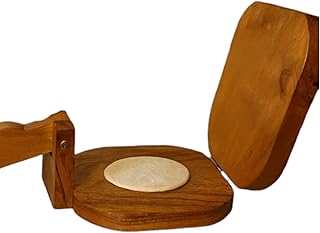 IRONDEEP IRONDEEP Wooden Tortilla Press, Traditional Mexican Style Pine Wood Construction, Heavy Duty Flour Tortilla Maker...