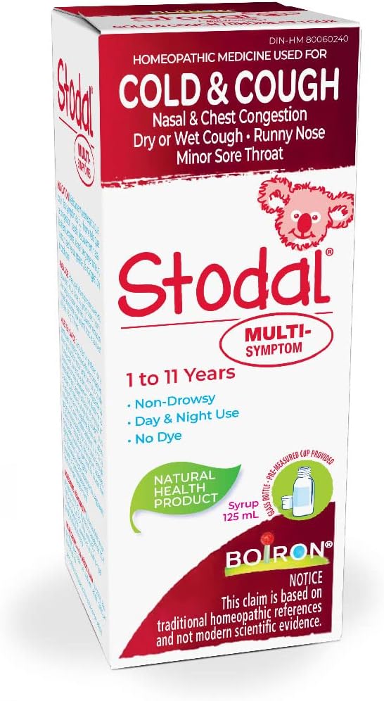 Boiron Stodal Children's Cold & Cough MultiSymptom Syrup, 125ml