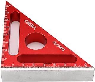 Wnew 80 * 80MM Aluminum Alloy Woodworking Triangle Ruler Set Adjustable 90Â° Splicing Board Positioning Panel Fixed Clip Woodworking Tool