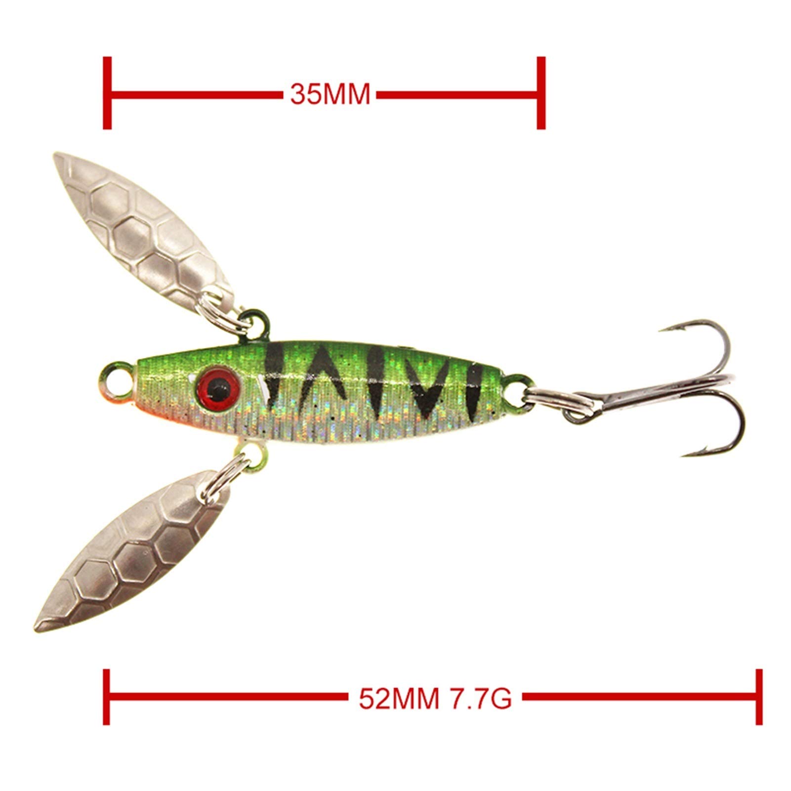 5 Pezzi Esche Invernali Da Pesca Sul Ghiaccio – VIB Pencil Swimbait Per Bass, Trota E Acqua Salata