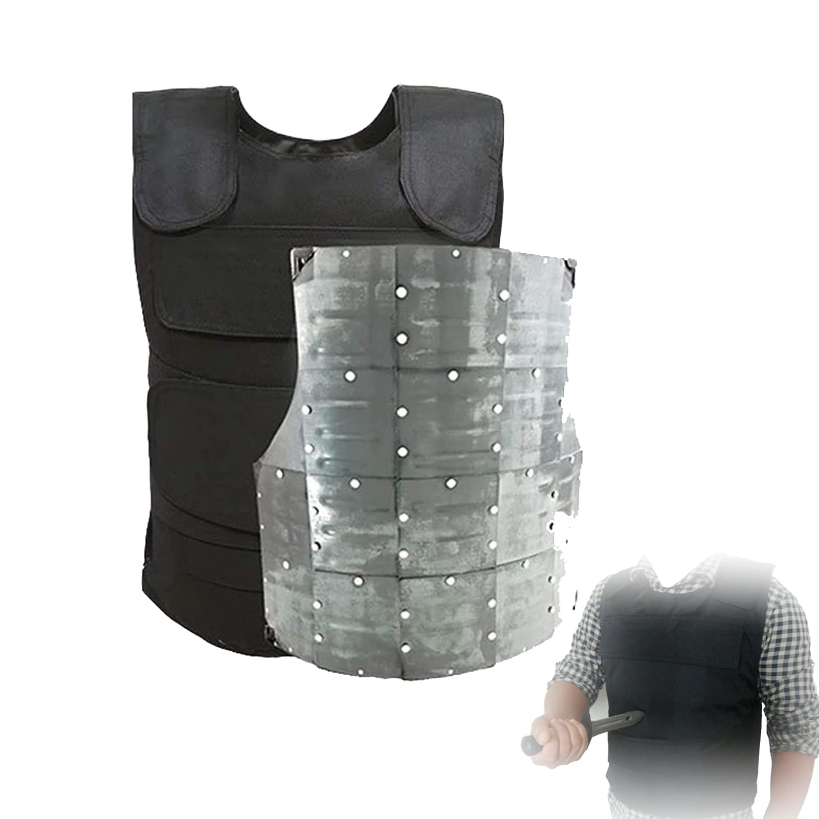 Niettyp Stichweste, Sicherheitsschutzweste, Piercing-resistente Kleidung, Körpertruhe-Schutz, taktische Guard-Weste, Körperverteidigung (einschließlich Schutzstahlplatte)