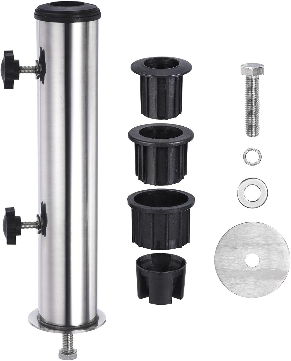 PATIKIL Umbrella Stand Tube, Stainless Steel Outdoor