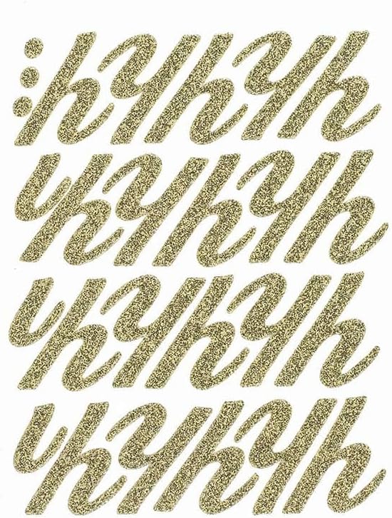 Floral Accessories - Script LTR Lc Rd, Gold, Std, 1 Piece