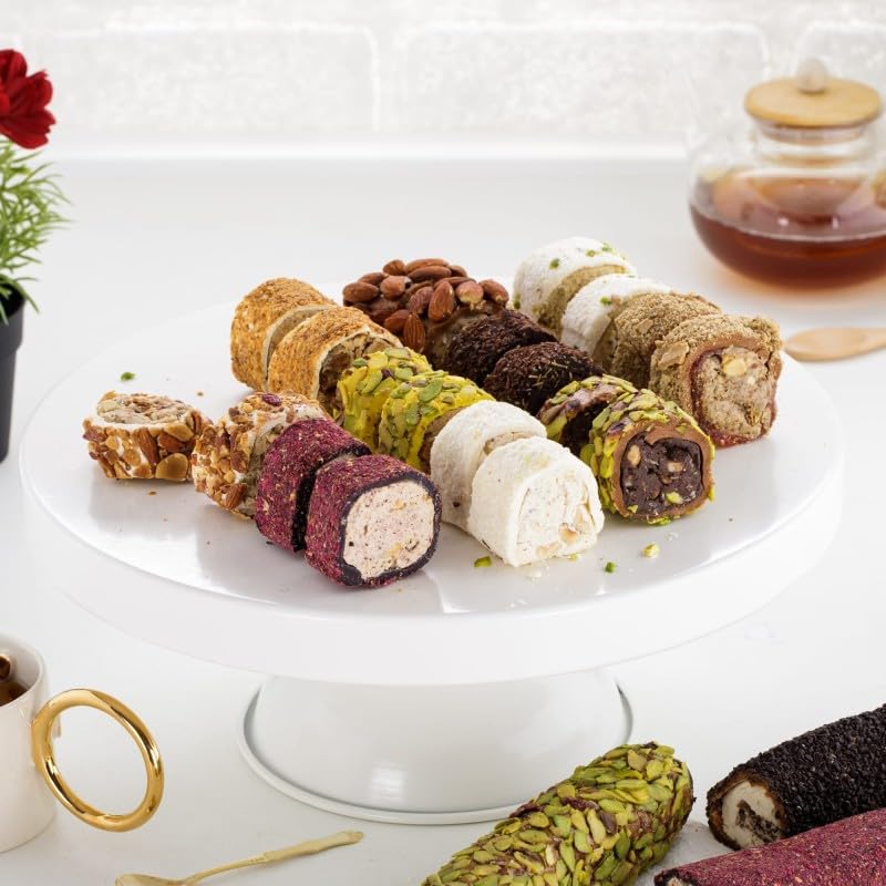 Pudełko lokum sarma mix 1kg tradycyjnej tureckiej rozkoszy pistacjowej migdały czekoladowe orzechy laskowe Loukoum świeże rękodzieło do dzielenia się i zaoferowania