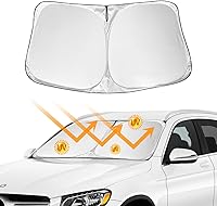 Vista 19 de Parasol para parabrisas compatible con Ford Bronco 2026 2025 2024 2023 2022 2021, protector de visera plegable que bloquea los rayos UV, parasol
