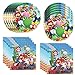 Fuyhiuous 40Pack Mario birthday Party Supplies include 20 plates, 20 napkins for the Mario party decoration