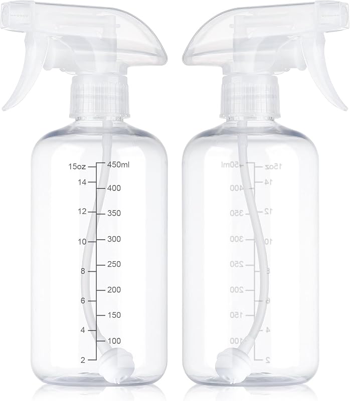 Frascos borrifadores Gungtien 2 unidades, 500 mL, pulverização em qualquer ângulo