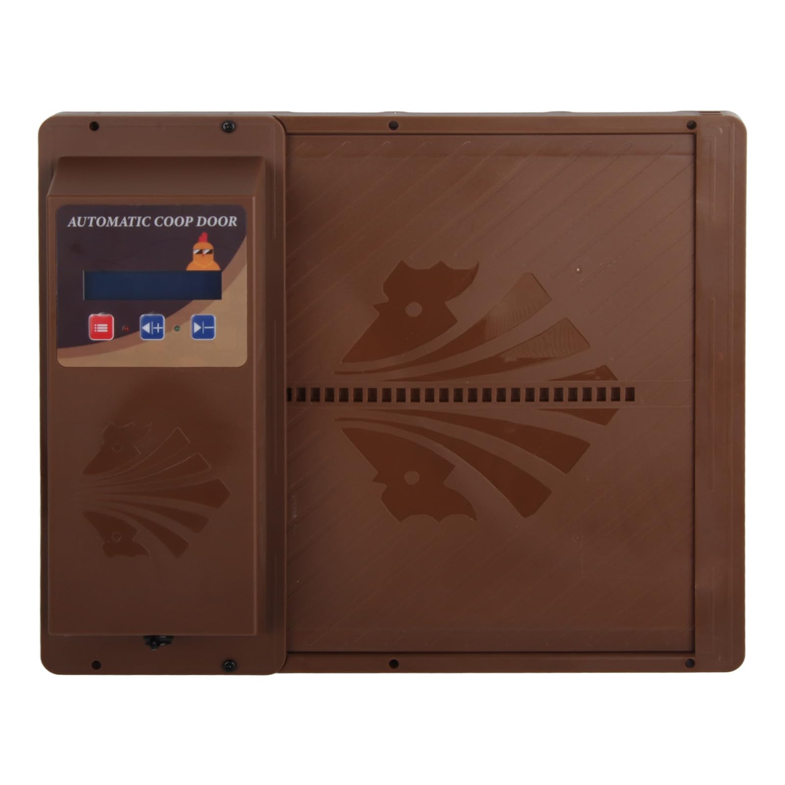 Ouvre-porte de poulailler solaire programmable avec minuterie LED