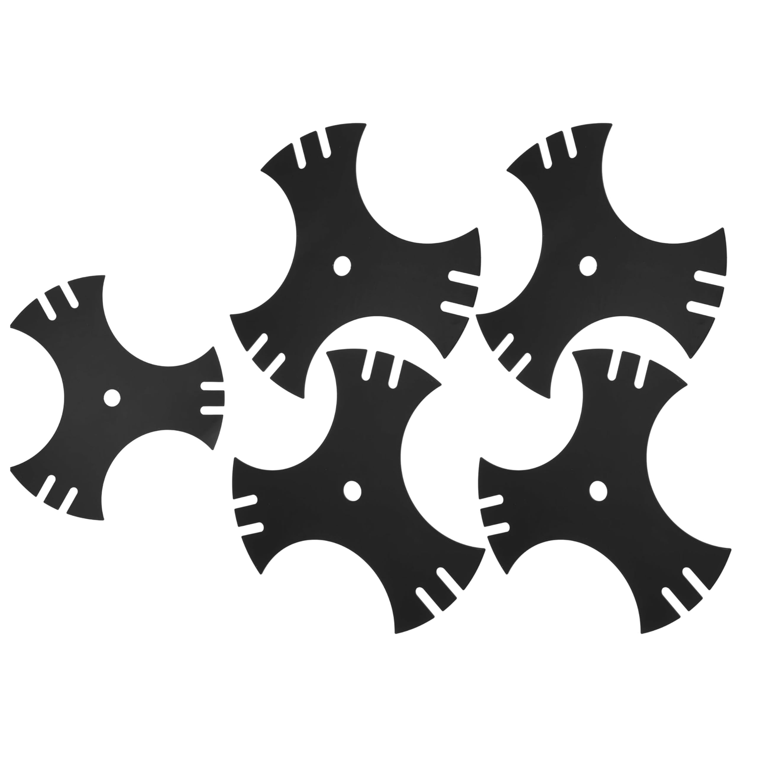 Cuchillas de estrella de 3 lados de 9 pulgadas, agujero central de 5/8 pulgadas para Troy-Bilt TB554 TEB515 para Craftsman Reemplaza 7185767 781-0748 781-0748-0637 981-0748 40-009 490-0637
