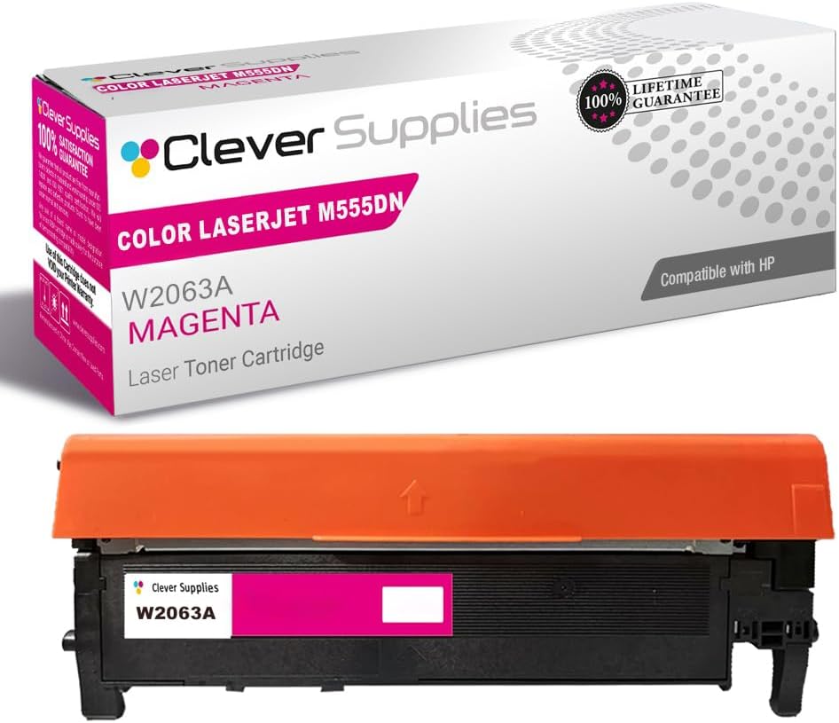 CS Replacement Compatible with HP M555DN Toner Cartridge W2123X to use with M555DN M555X M578C M578DN M578F M578Z (Magenta, 1-Pack)