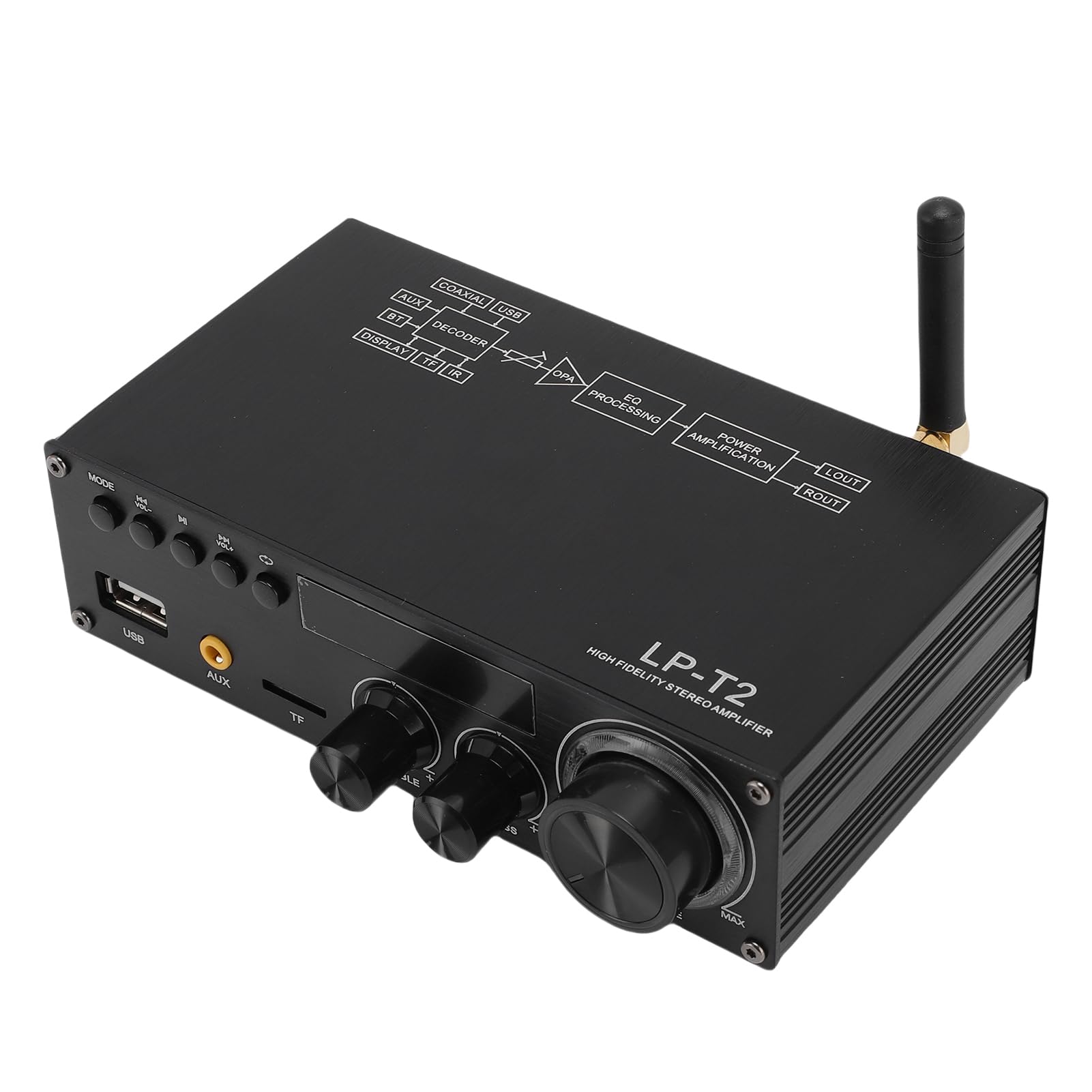 Amplificatore per Prestazioni Hifi, 5.1 Stereo -Slower -E eq Control per Home (Spina europea)