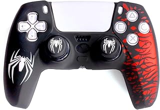 New World Silicon Cover for PS5 Controller, Silicon skin Protective Sleeve Protective case For PS5 Controller Red/Black Theme Price In India