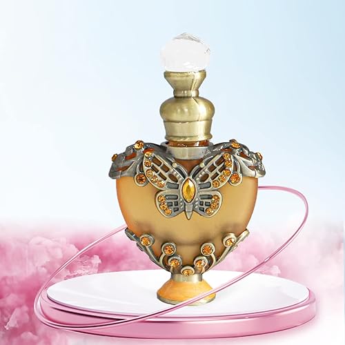 Miniatura 3 de LRTJ Botella de perfume de cristal decorativa de la vendimia de la pequeña mariposa botella de perfume de cristal vacía recargable