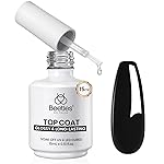 Beetles Extra Glossy Gel Top Coat - 15ml Clear Glossy No Wipe Top Coat Gel Nail Polish High Shine Long Lasting Nail Surface Protection Manicure Winter Nail Gifts for Women
