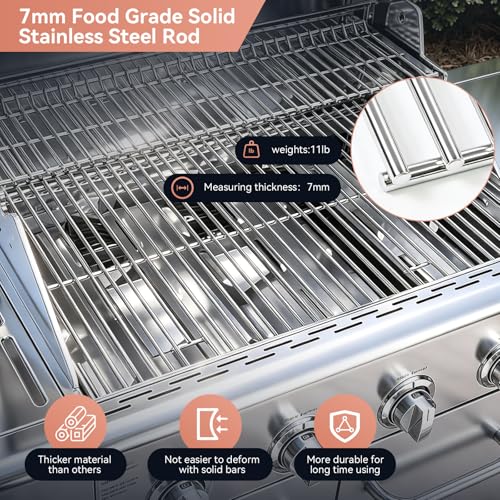 720-0830H Stainless Steel Grill Parts Kit for Nexgrill 4 & 5 Grates Burner by Gcostar - Used condition - Image 6
