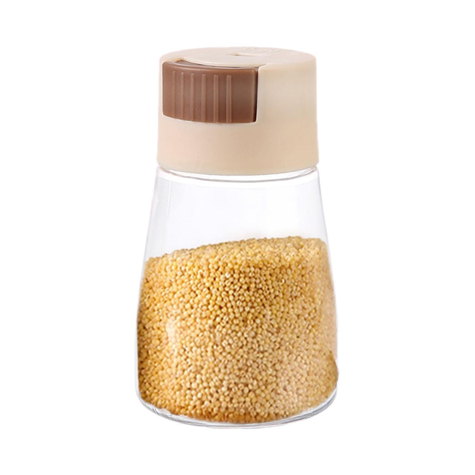 Poivrière Salière Grossière 238 G - Distributeur Condiments Transparent Avec Contrôle Quantitatif 250 Ml