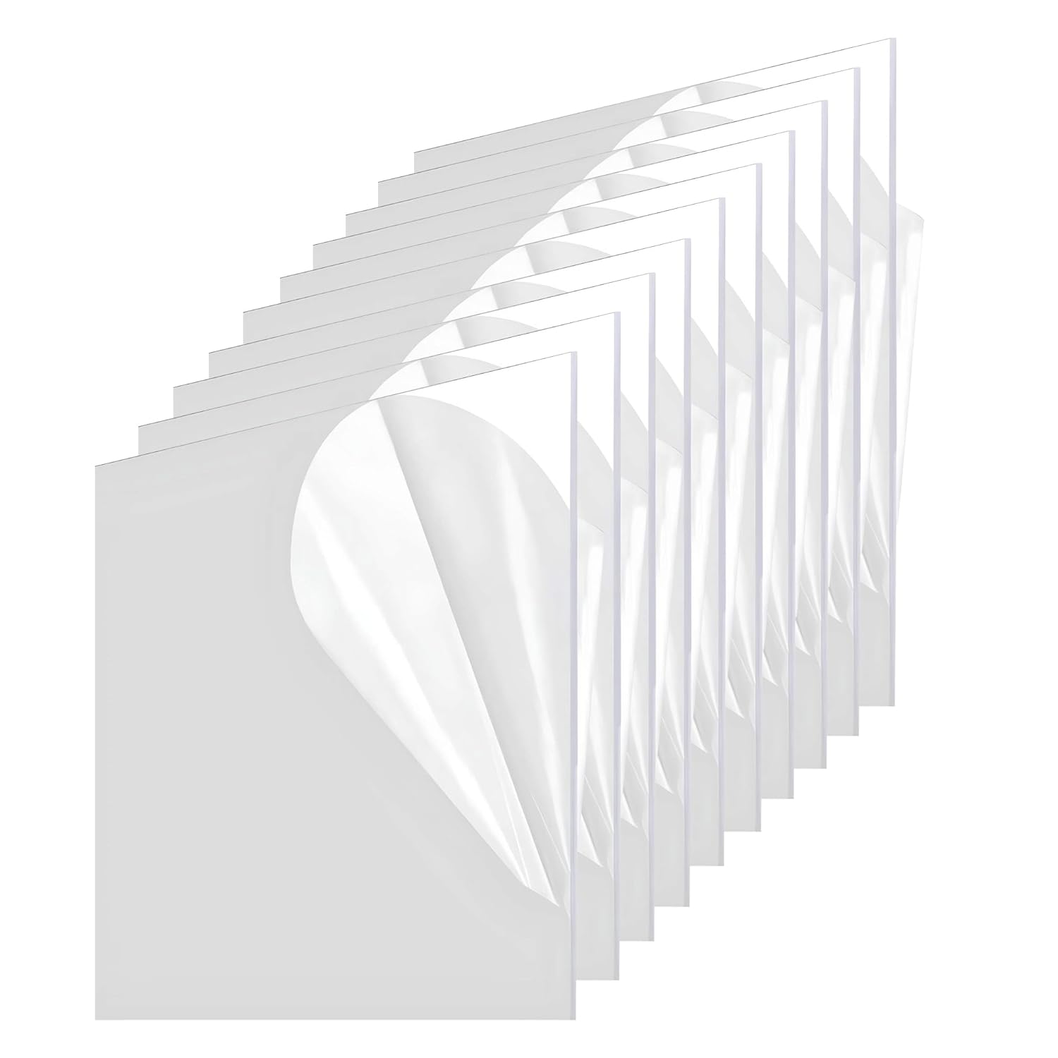 Plexiglass Sheets for Replacement Picture Frame Glass - 1/16 Inch Thick for Photo Frames & Acrylic Display Case – Clear Acrylic Sheet .060 Thick DIY Projects & Custom Signs – 14x18 (2 Pack)