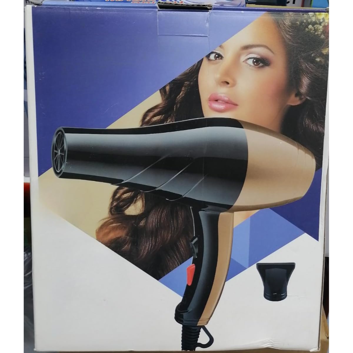 Professional 1500W Hair Dryer with Ionic Technology for Frizz Control 2-Speed Settings & Cool Shot for Styling 6 Levels & Heat Protection; Compact Salon Quality Blow Dryer