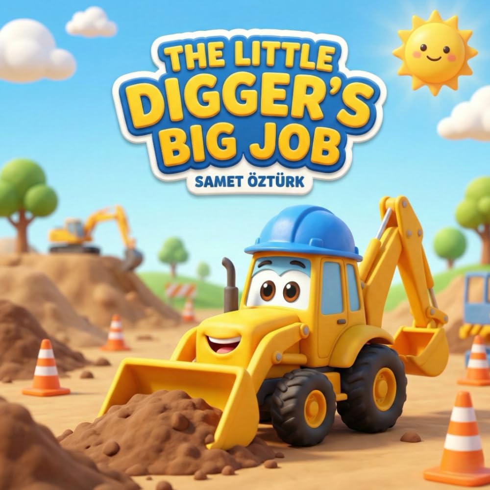The Little Digger's Big Job: A Fun Construction Site Story About Courage, Helping Others and Self-Esteem for Kids (Includes Coloring Pages)