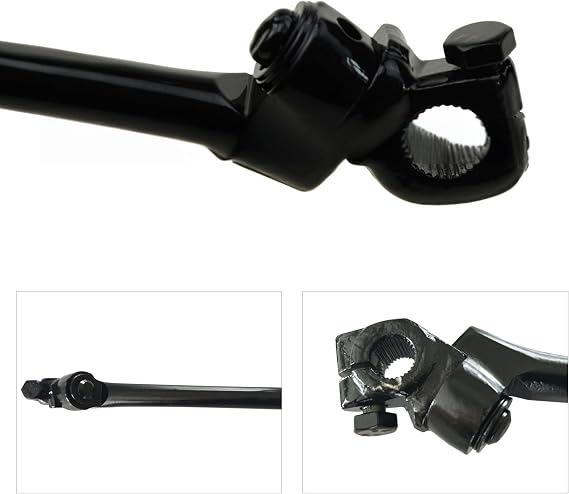 16mm Adjustable Kick Starter Pedal Lever For 140cc 150cc 160cc 200cc 250cc Pit Dirt Bike Motorcycles - Black Stainless Steel (16mm)