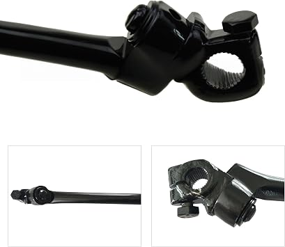 16mm Adjustable Kick Starter Pedal Lever For 140cc 150cc 160cc 200cc 250cc Pit Dirt Bike Motorcycles - Black Stainless Steel (16mm)