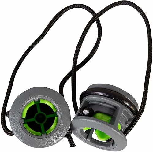 Miniatura 3 de Ocean Kayak Válvula Scupper Corta 2 Paquetes, Gris