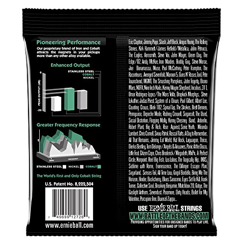 Ernie Ball Not Even Slinky Cobalt Cordes pour guitare électrique, calibre 12-56 - Les Beatles, Paul McCartney, John Lennon, RIngo Starr, George Harrison Ernie Ball Not Even Slinky Cobalt Cordes pour guitare électrique, calibre 12-56 – Image 3