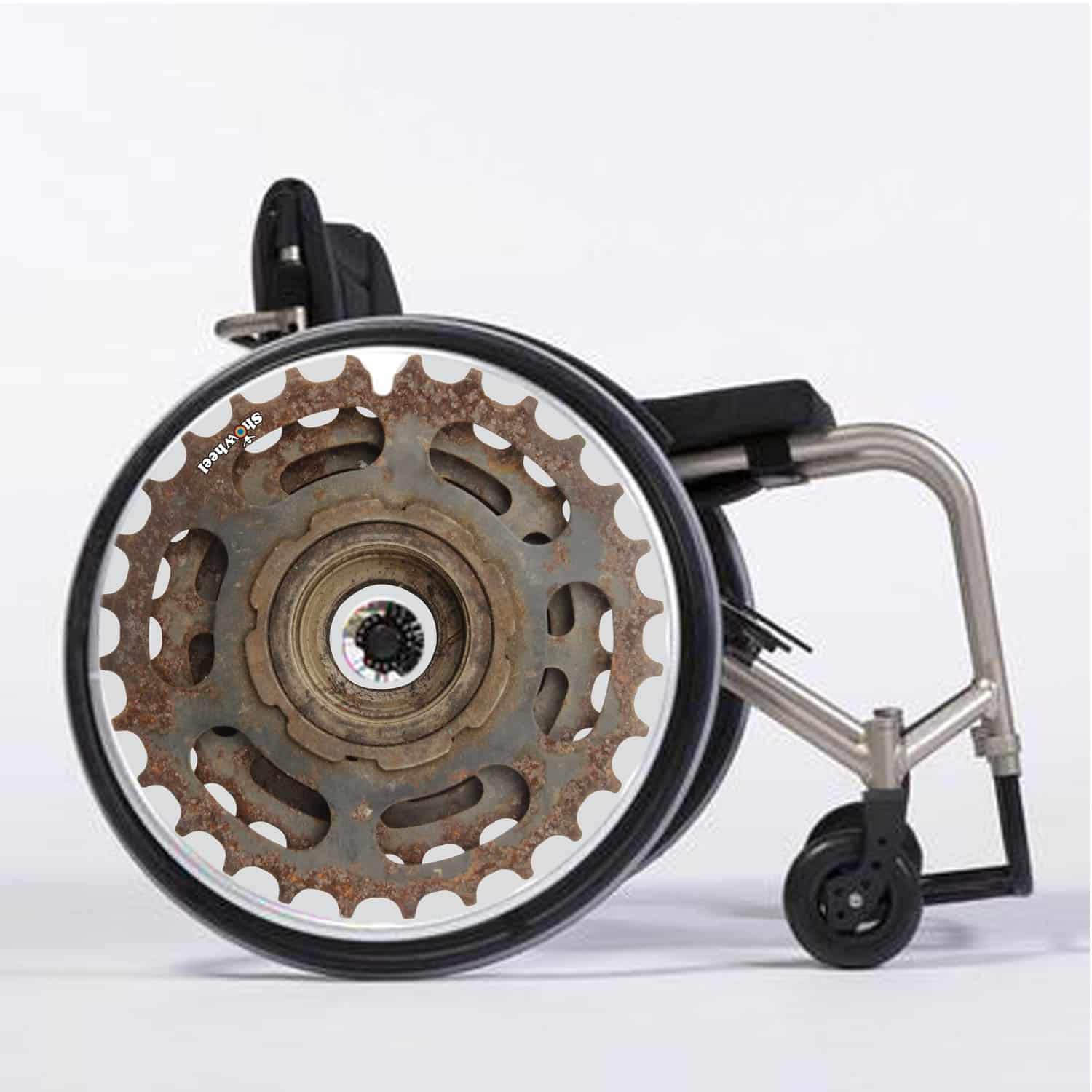 Cubre Radios Silla de Ruedas (Par) para Aro Impulsor 51,51 a 52,50cm de Diámetro Exterior con Fijaciones Redondas - Engrenage