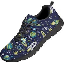 SYtrade Mens Lace-up Athletic Sneakers Breathable School Sports Shoes Black Sole