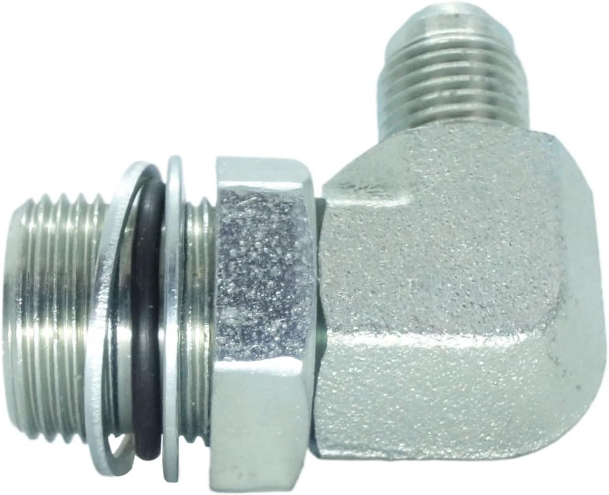 1 Piece Hydraulic Fitting 3/8 Male JIC (9/16"-18) X M22 x 1.5 Male Metric 90 Degree Elbow Adapter