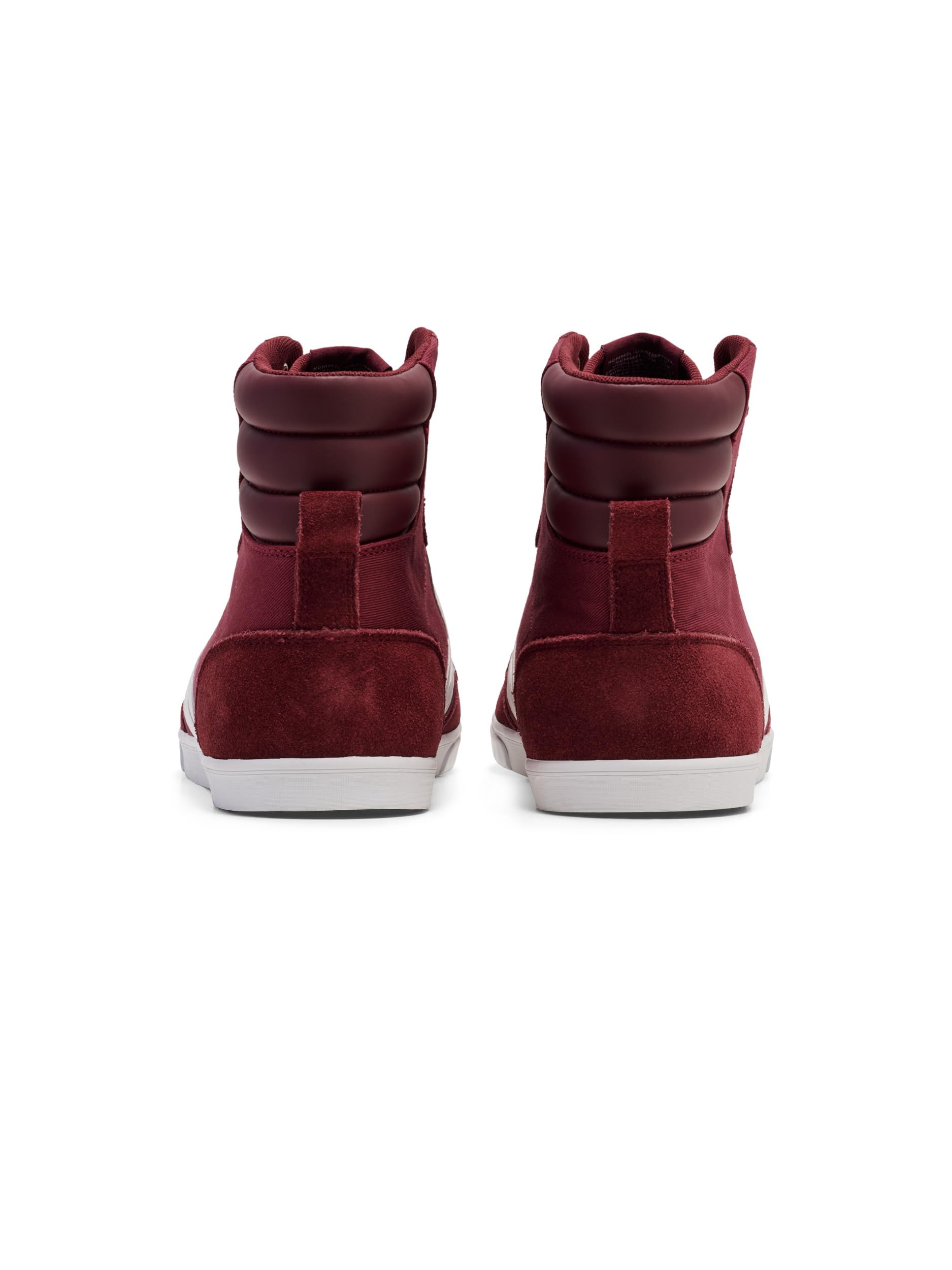 hummel Unisex Slimmer Stadil High Sneaker, Red, Size 42