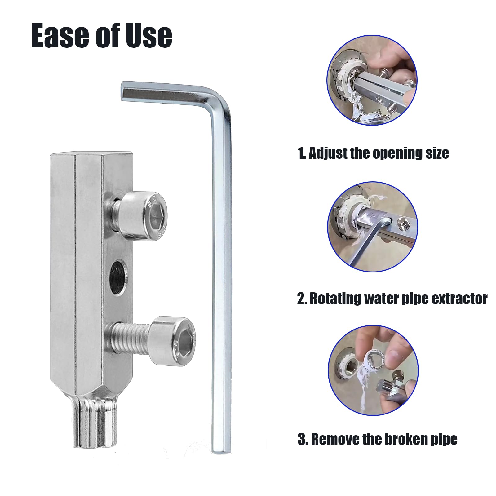 Rohrgewinde-Entferner Für Kaputte Wasserhähne - Robustes Werkzeug Für Klempner-Arbeiten