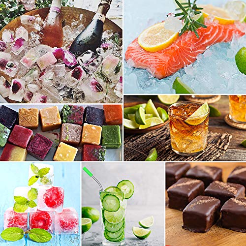 Silicone Ice Cube Trays With Lids, Gdreamt 2 Pack Ice Tray Flexible And Easy Release 15 Cavities Ice Cube Molds For Whiskey, Cocktails - Bpa Free, Stackable, Dishwasher Safe #TOP6