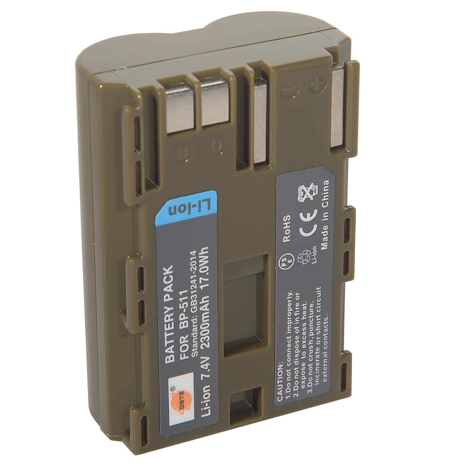 Batteria BP-511 DSTE Per Canon EOS 5D, 10D, 30D, 40D, 50D, Rebel, Powershot G1-G6 - Ricambio Compatibile 2300mAh - Foto 11