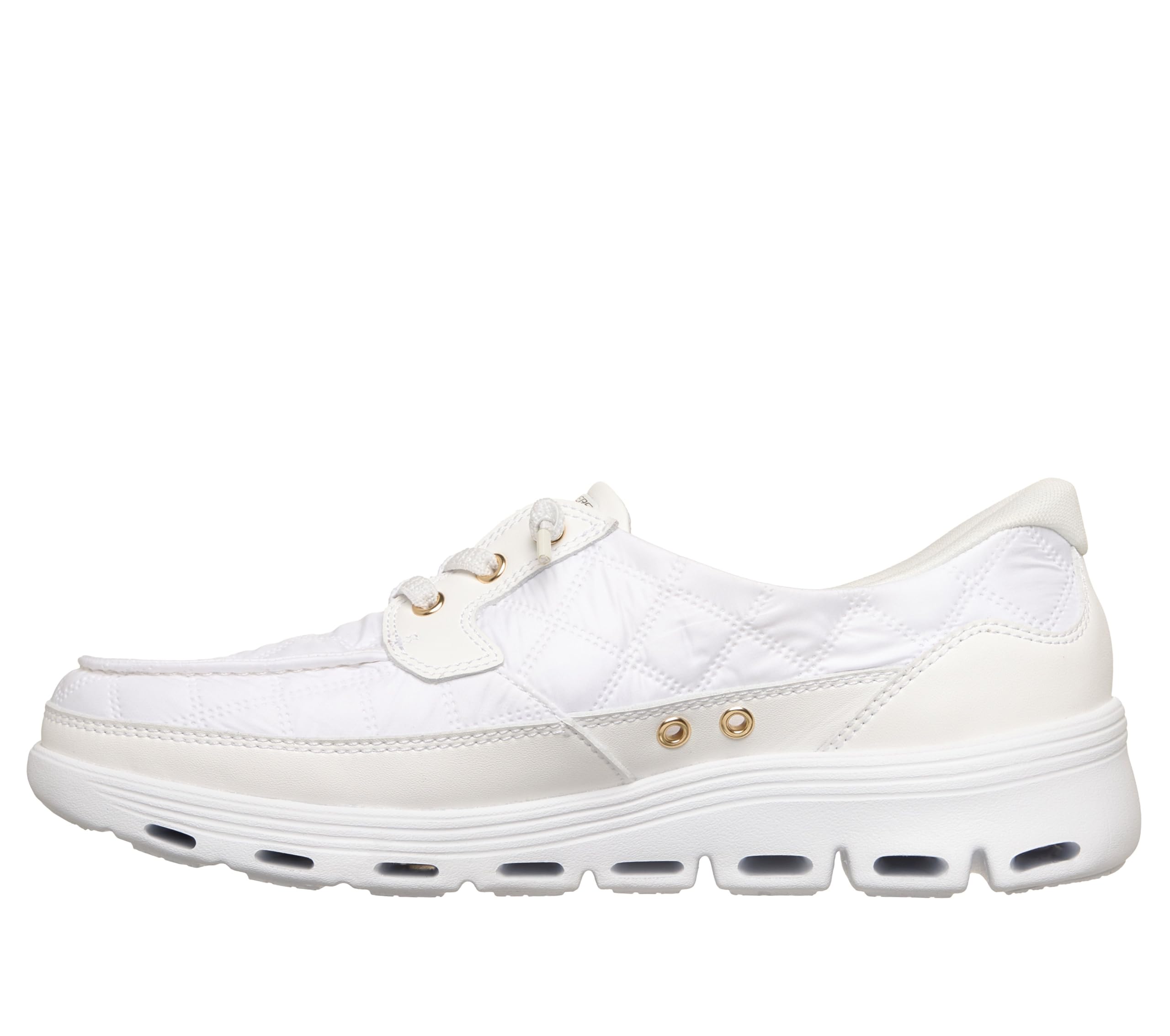 Skechers Damen Cozy Fit Hands Free Slip-ins On-the-go Glide-Step Serene Quilted Boat ShoeBootsschuh