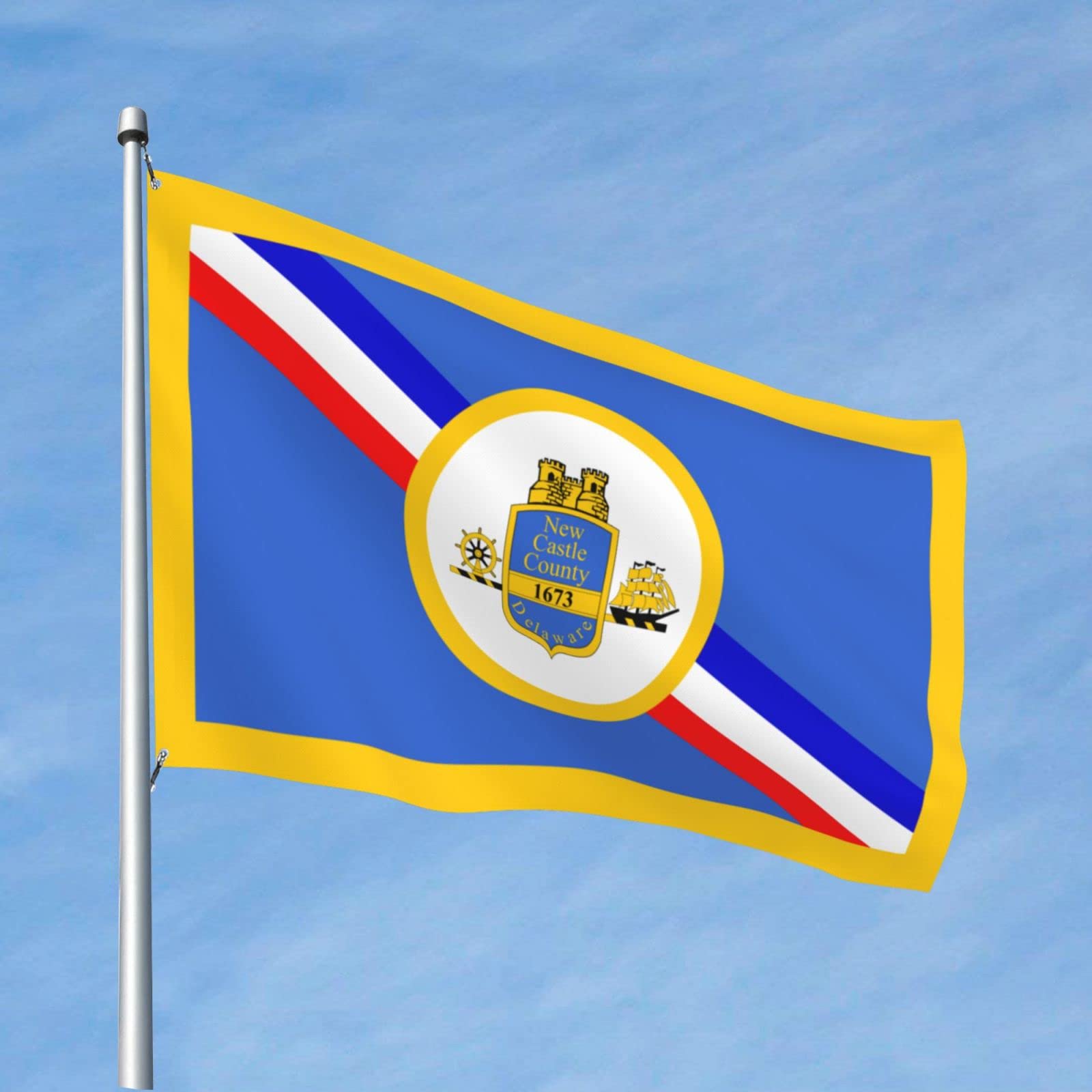 Amazon.com : Flag Of New Castle County, Delaware Flag 4x6 Ft Heavy