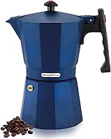Vista 8 de Magefesa Colombia - Olla de café expreso, 6 tazas/10 onzas, cafetera italiana para café cubano, aluminio extragrueso, mango resistente al calor