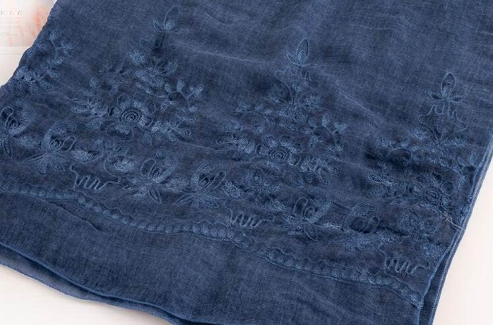 Women Scarf - Scarves Dirty Dyed Soft Plain Shawl Soft Foulard Viscose Embroider Scarf Winter Wrap Shawls Fashion for Spring Winter Scarves Shawl Wraps (Style C One Size)