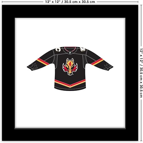 Vista 18 de Trends International Gallery Pops NHL - Calgary Flames - Third Uniform Front Canvas Wall Art Wall Poster, 12.00" x 12.00", Stretched Canvas