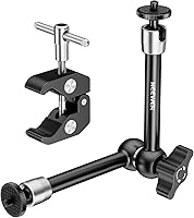Vista 11 de NEEWER Brazo mágico de fricción articulado ajustable de 15 cm con tornillo de 1/4 en ambos extremos, compatible con jaula SmallRig, flash/luz