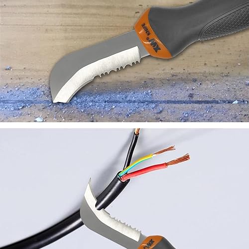 Miniatura 5 de XW Cuchillo de linóleo para pisos y techos con hoja de gancho de acero inoxidable para cortar papel tapiz, alfombra, vinilo, techos, revestimiento