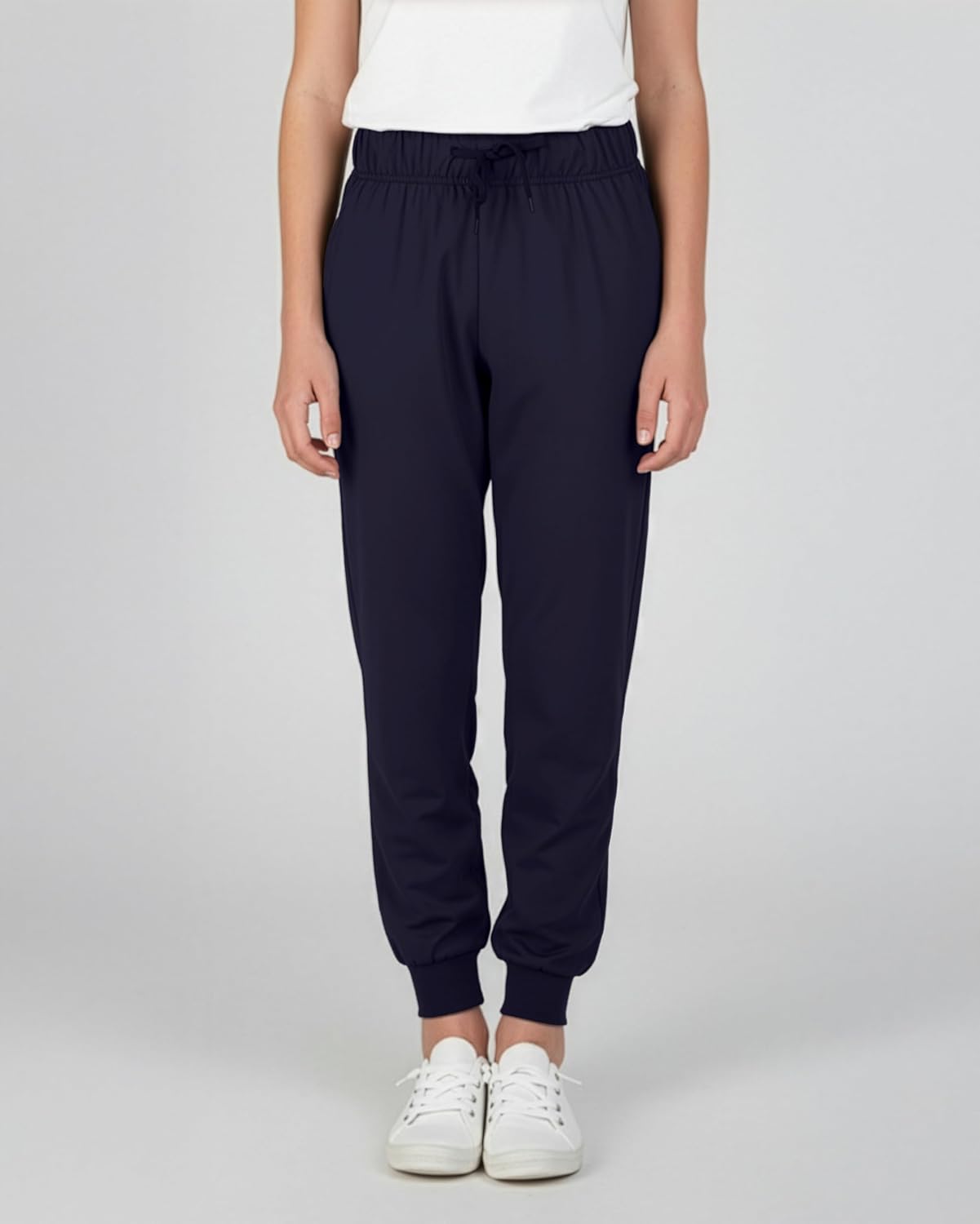 Real Essentials 3 Pack: Girls' Lounge Joggers Soft Athletic Performance Casual Sweatpants (Ages 7-16) - Image 2