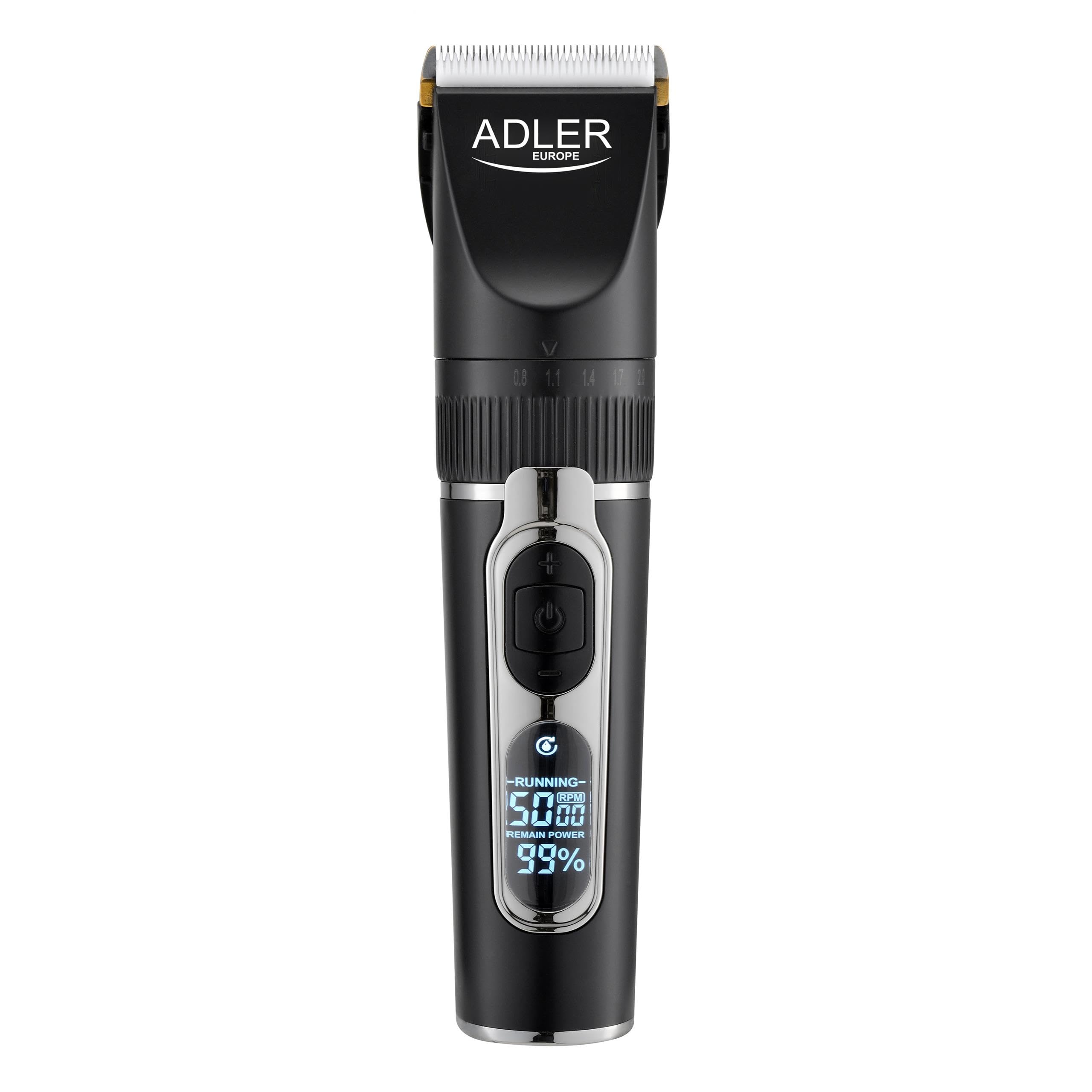 ADLER EUROPE-Haarschneidemaschine AD2837 mit Bartschneider und Haartrimmer für Männer. 2000 mAh-Akku, Vielseitiges All-in-One-Set für den gepflegten Mann und den professionellen Friseur
