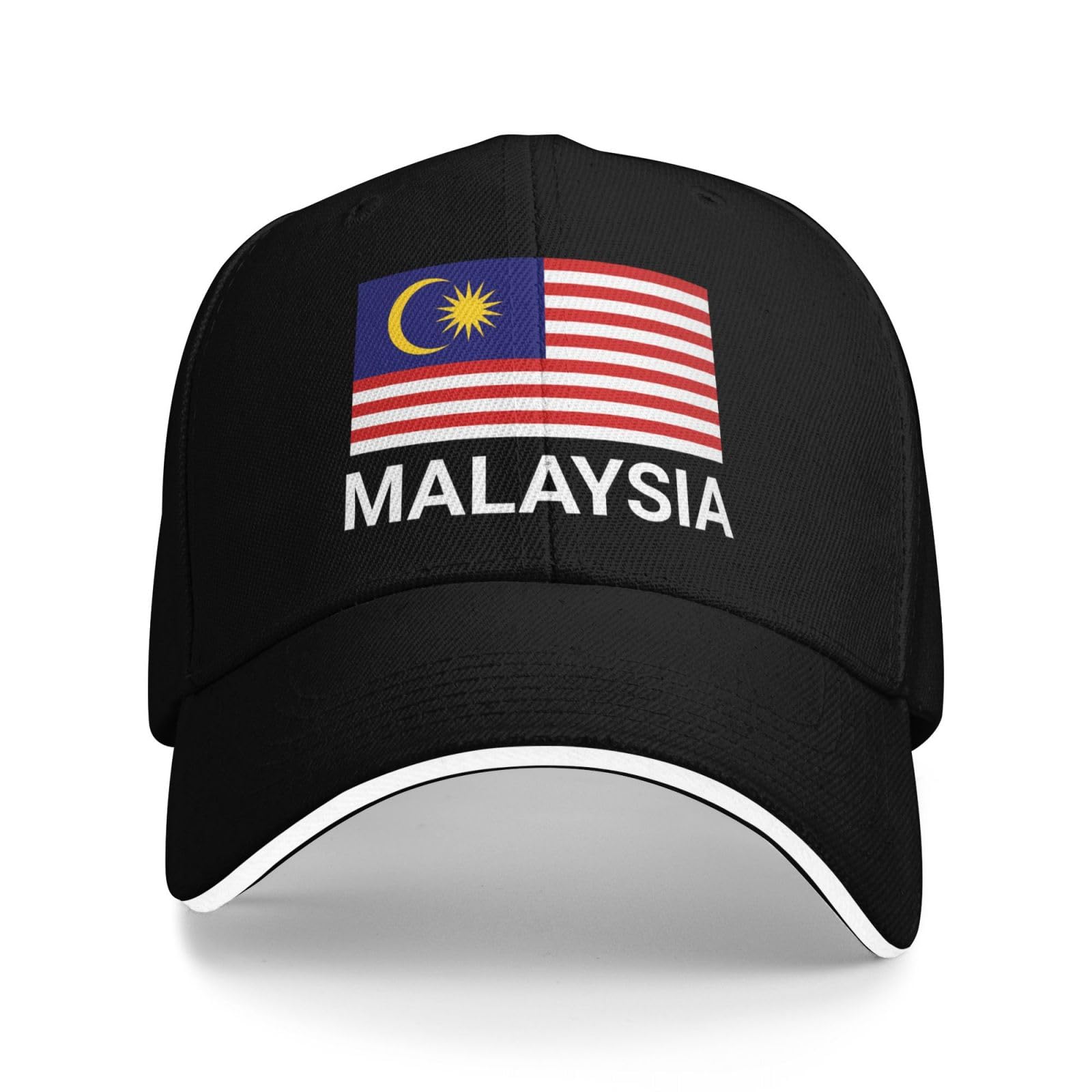 Support Malaysia Flag Hat Malaysian Caps for Men Women I Stand with Malaysia Baseball Cap Trucker Hats Black — image 1