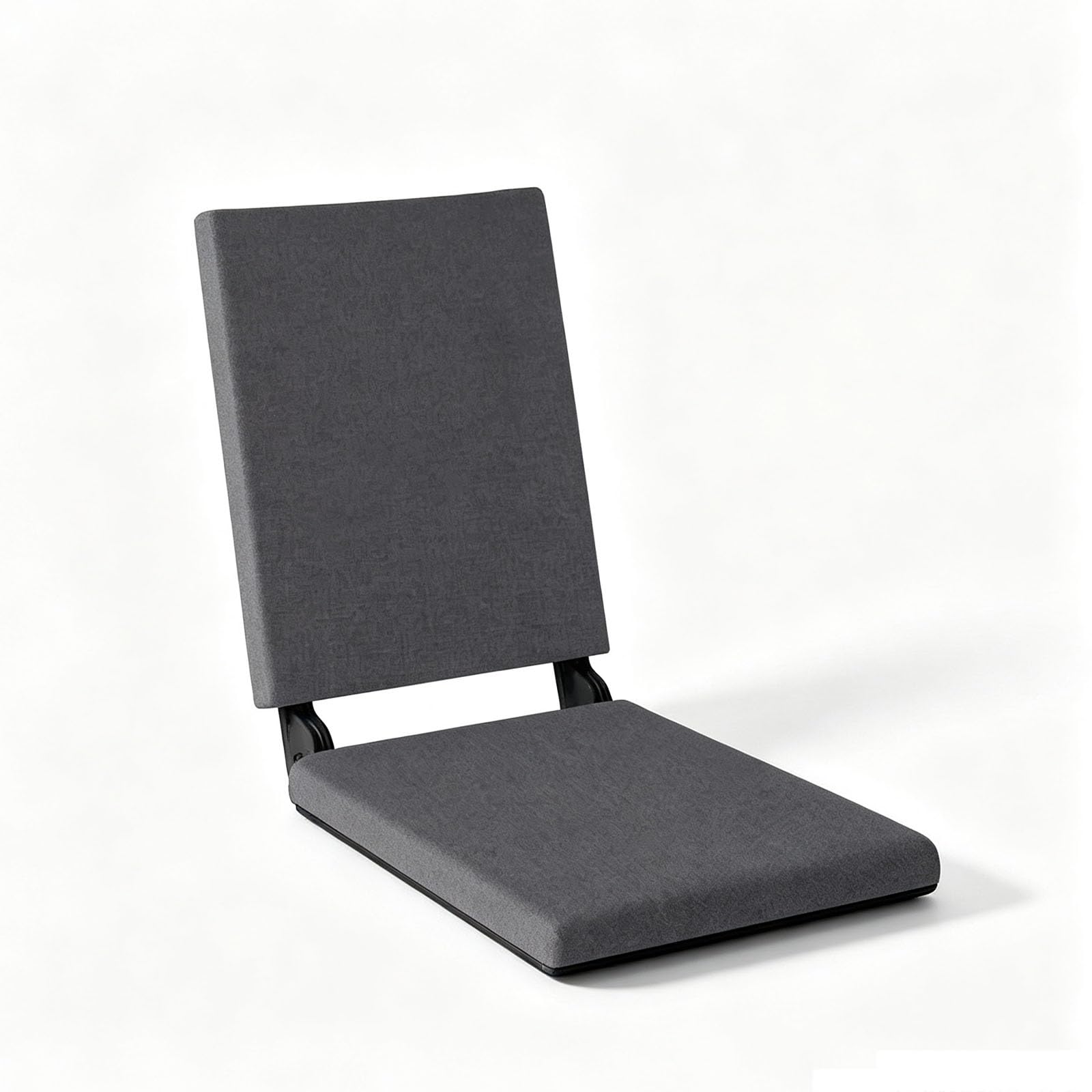 Silla de Piso Japonesa con Respaldo Ajustable, Sofá Perezoso Plegable, Sillas de Piso de Yoga for Meditación, Asiento con Cojín de Tatami for Ventana Salediza(Grey,S)