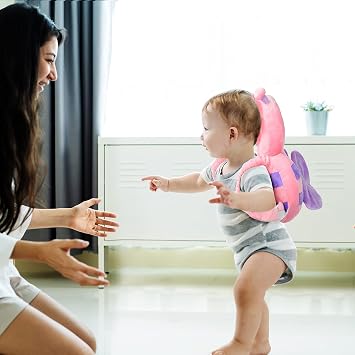 Baby Head Protection Pillow Backpack Safety Pads Adjustable Size Protector for 4-24 Months Toddler Safety Helmet Harness Walking