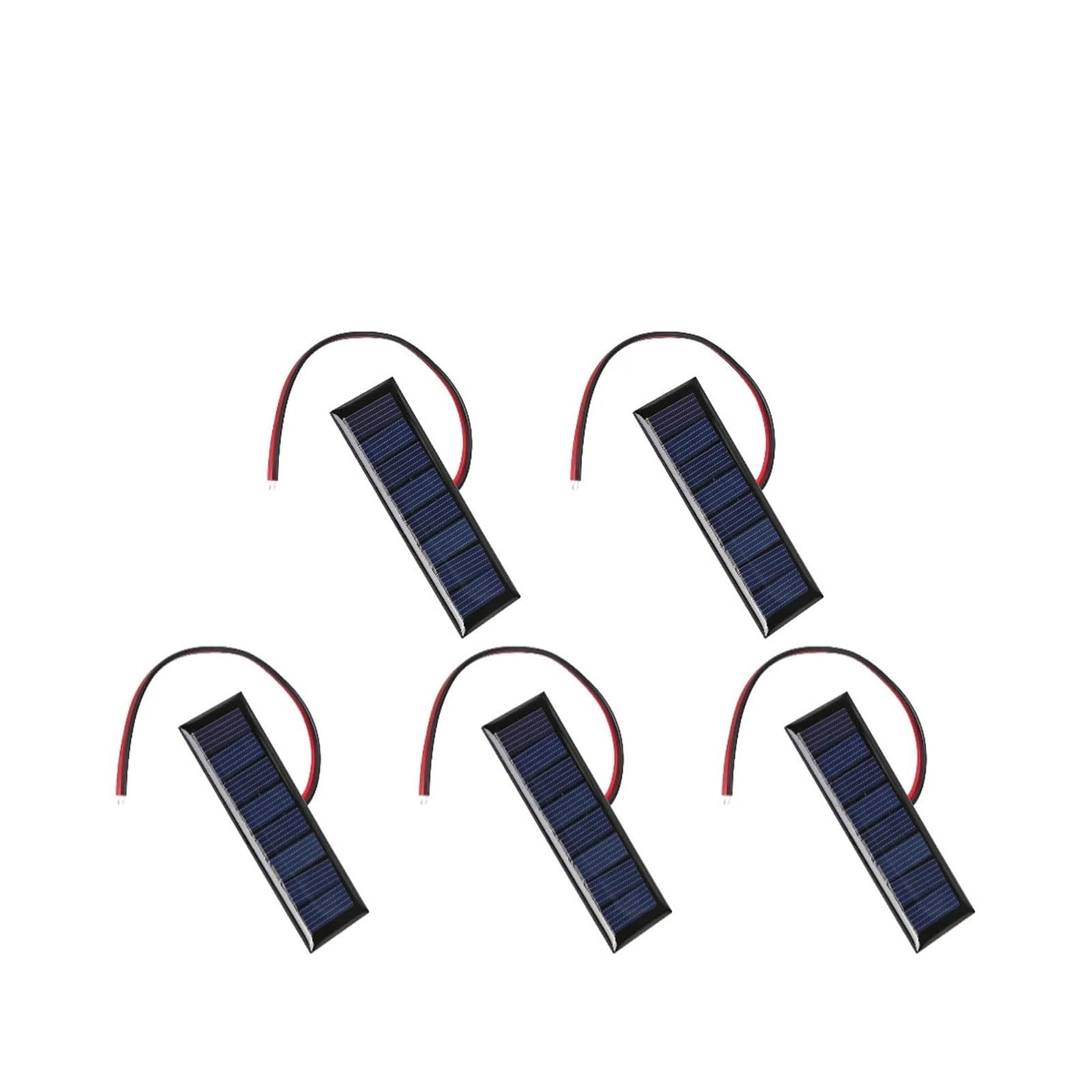 5V 75mA Solar Panel Mini Solar System Polysilicon Board Solar Cell Polycrystalline Solar Epoxy Panel(5pcs 4V 0.2W)