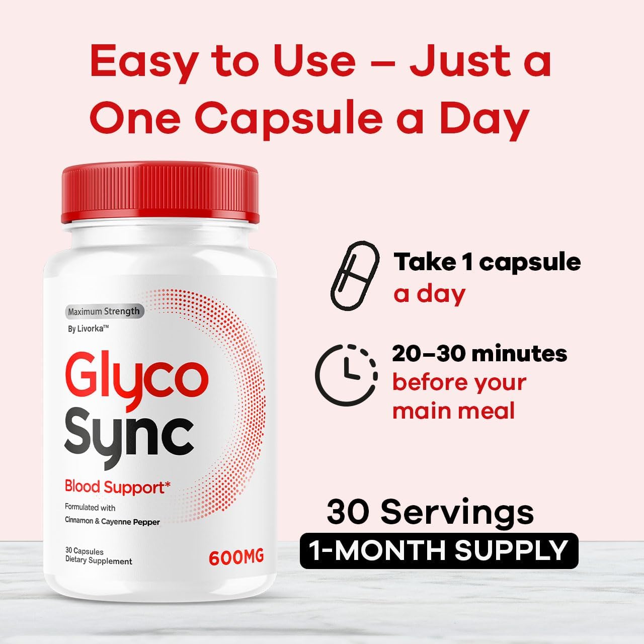 (3 Pack) Glyco Sync Capsules - Official Glyco Sync Advanced Supplement Pills, All Natural GlycoSync Balance Support for Health & Wellness, Glyco Synk Premium Formula Review, 90 Capsules for 3 Months - Image 4