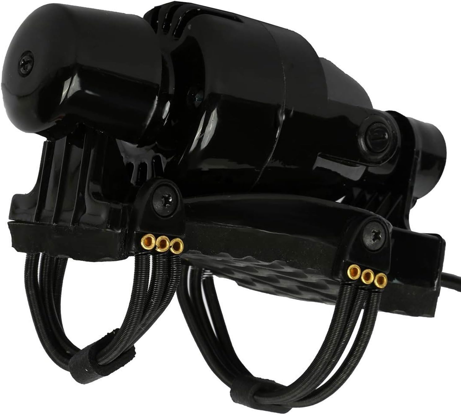 MCP Powerful Black Electric Handheld Double Speed Floating Action Massager for head & body pain relief (Black)